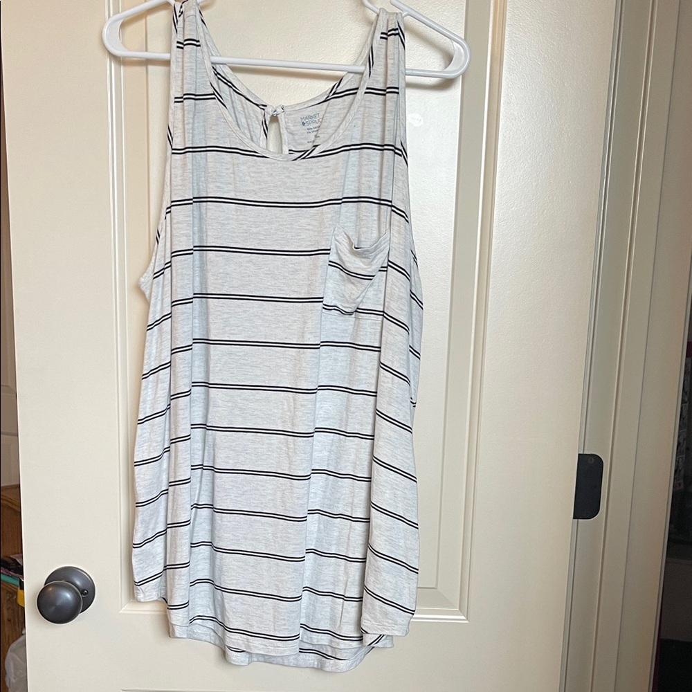 Market & Spruce Striped Sleeveless Tank Top